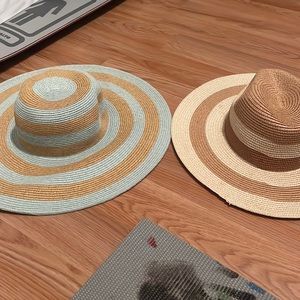 Stripe beach/sun hats